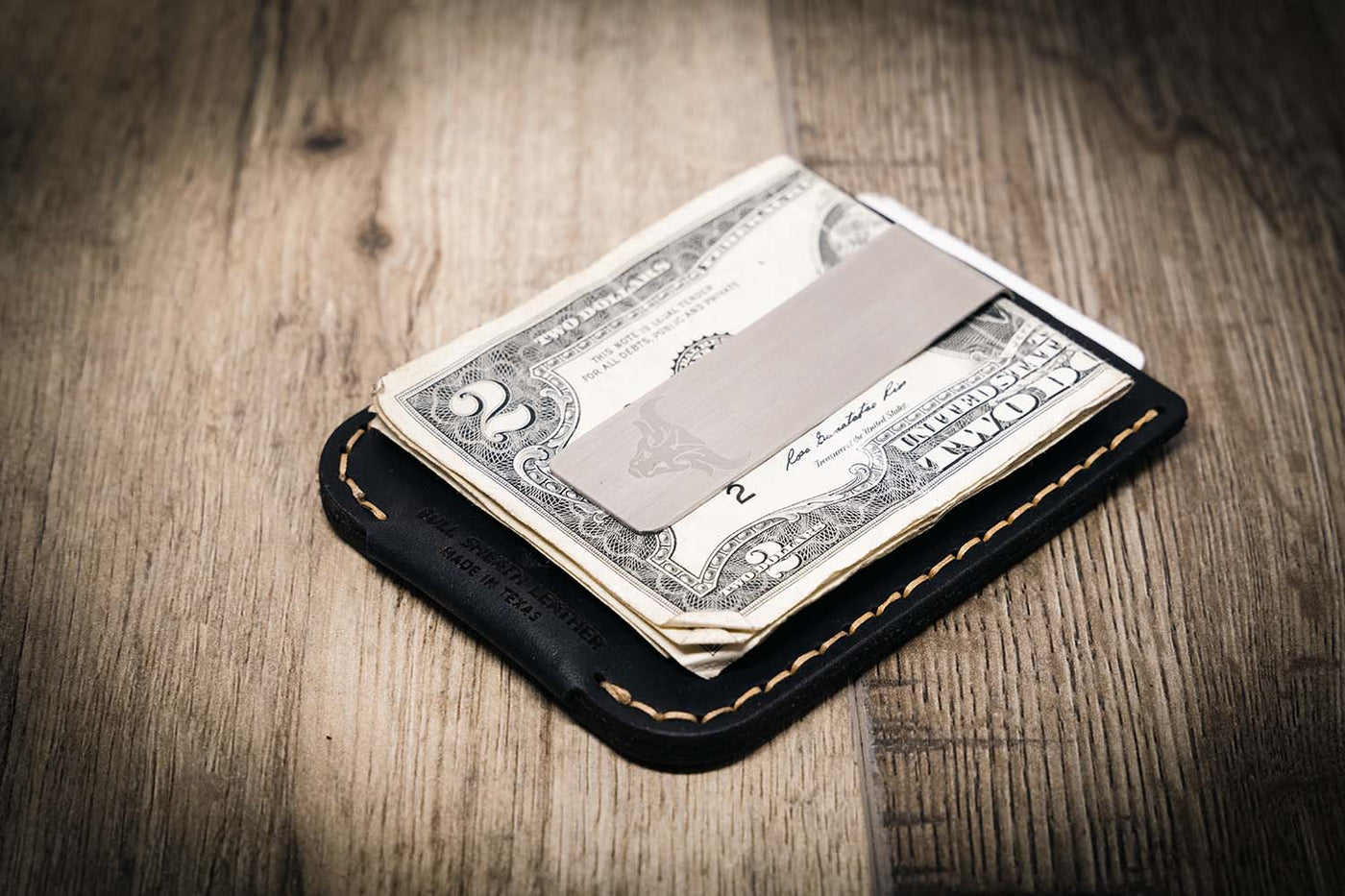 Leather Money Clip Wallet For Mens, Card Holder - The Keller – Bull Sheath  Leather