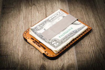 Leather Card and Money clip