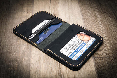Badge Wallet Mini Max - Police Law Enforcement Wallet - Black