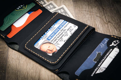 Trifold badge wallet for cops