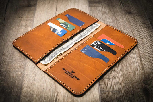 Mens Leather Long Wallet
