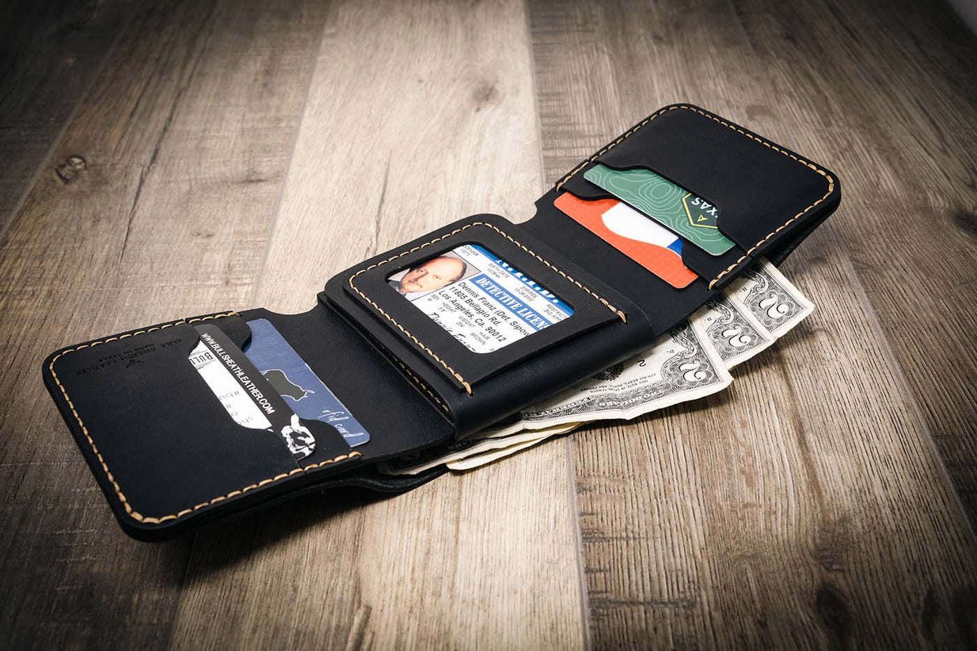 Made in the USA Trifold Badge Wallet