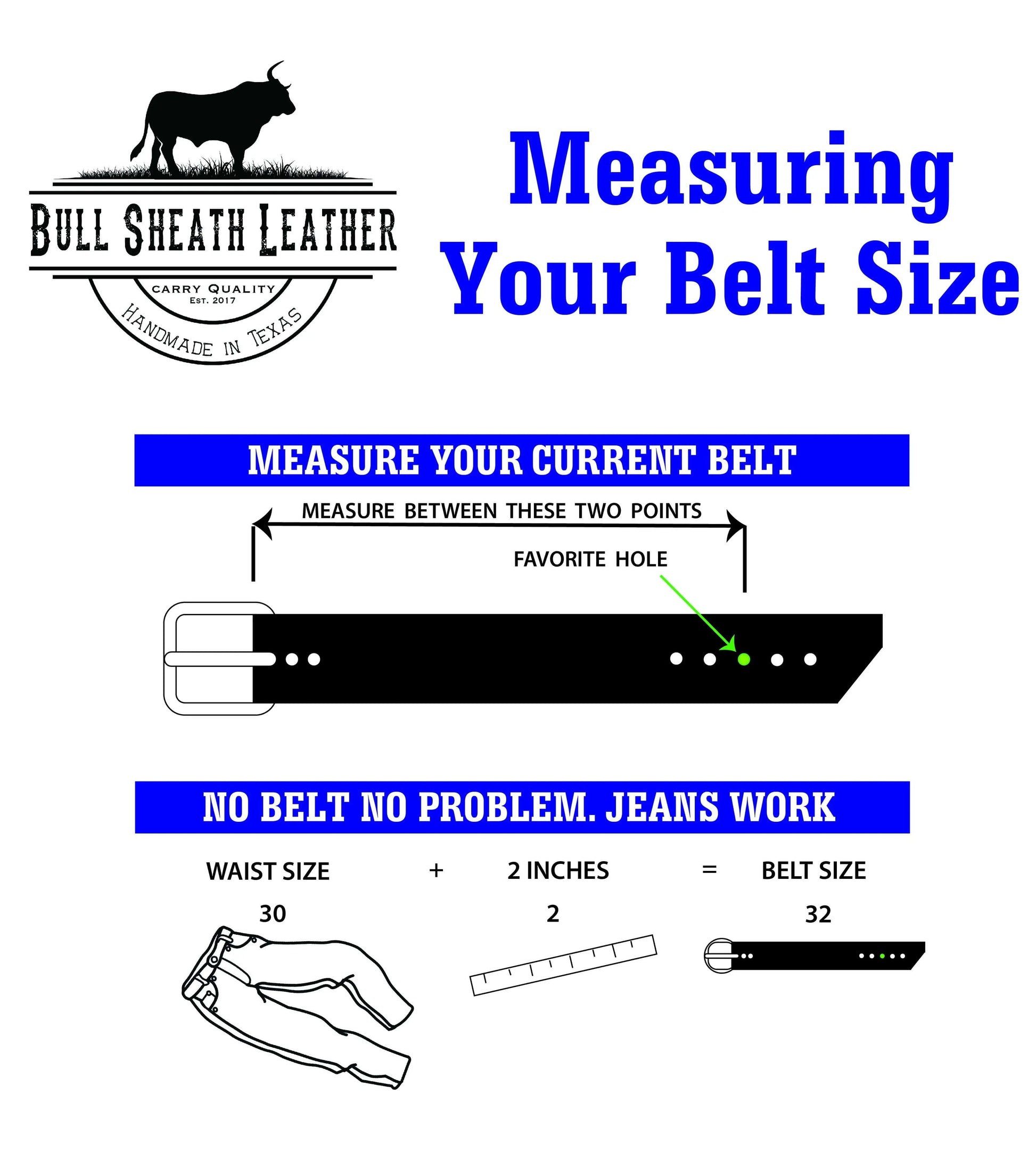 Men's Leather Belt - Oak Brown Bull Sheath Leather