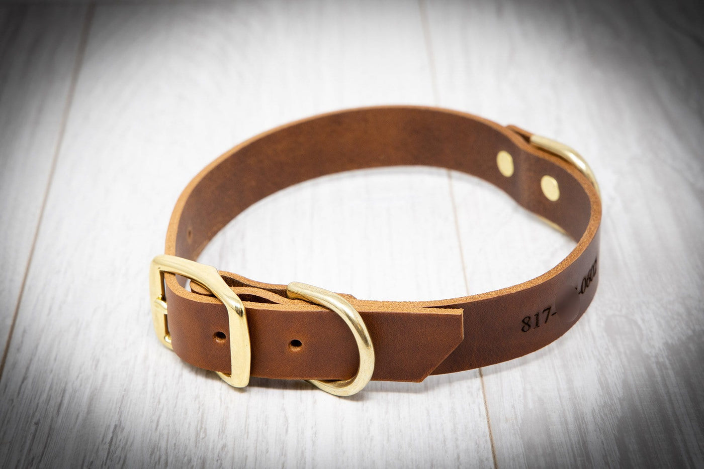 Leather Dog Collars - Personalized Leather Dog Collar