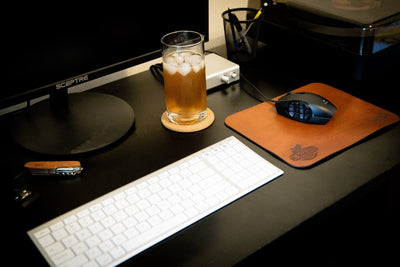 Custom Mouse Pad - Leather Personalized Mouse Pads