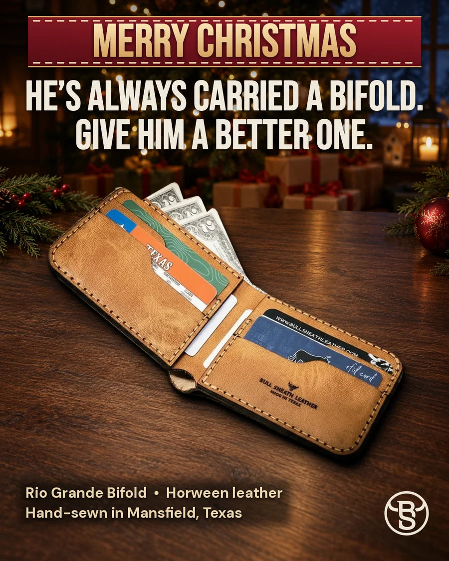 He’s always carried a bifold. Give him a better one.