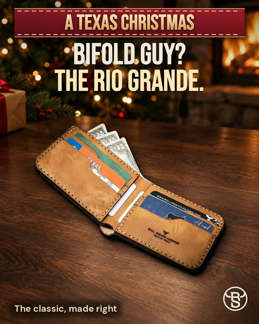 Bifold guy? The Rio Grande. The open Saddle Tan Rio Grande Bifold, the classic made right